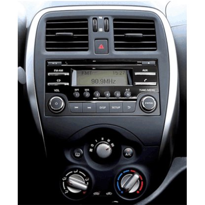 2DIN/1DIN redukce pro Nissan Micra (K13 Facelift), Note (E12) 10/2013-