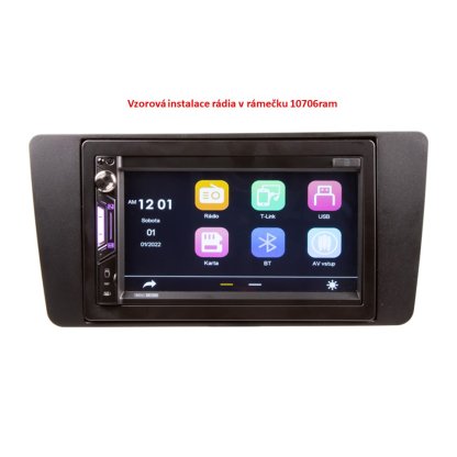 2DIN autorádio s 6,9" LCD, CarPlay, Android Auto, Bluetooth, USB, microSD, multicolor