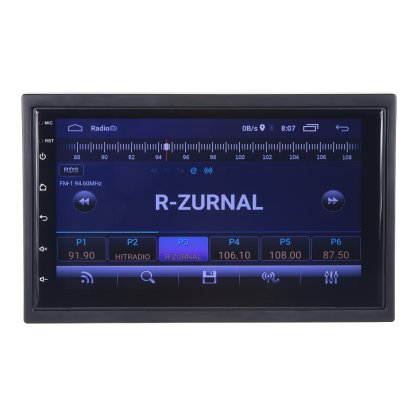 2DIN autorádio s 7" LCD, Android 10, WI-FI, GPS, Mirror link, Bluetooth, 2x USB