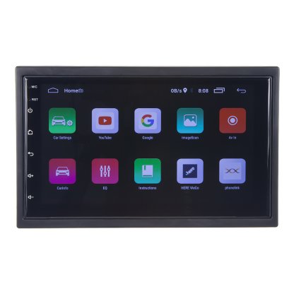 2DIN autorádio s 7" LCD, Android 10, WI-FI, GPS, Mirror link, Bluetooth, 2x USB