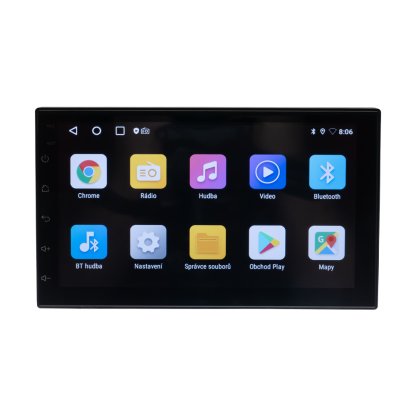 2DIN autorádio s 7" LCD, OS Android, WI-FI, GPS, Carplay, Bluetooth, 2x USB