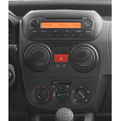 2DIN redukce pro Citroën Nemo, Fiat Qubo, Fiorino, Peugeot Bipper 2008-