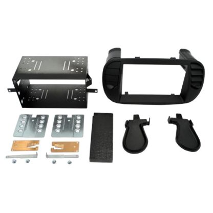 2DIN redukce pro Fiat 500 10/2007- černá matná