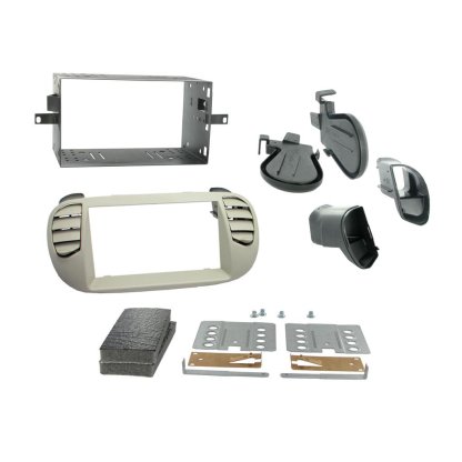 2DIN redukce pro Fiat 500 10/2007- perleťově šedá