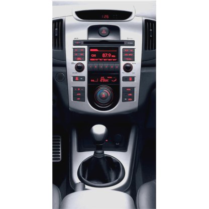 2DIN redukce pro Kia Forte 2008- s Clima