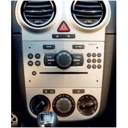 2DIN redukce pro Opel Astra H 2004-2010 - stříbrná