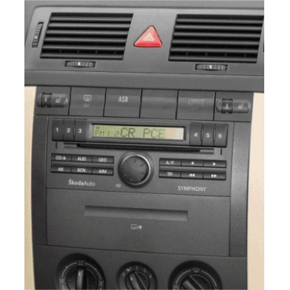2DIN redukce pro Škoda Fabia 08/2004-2008