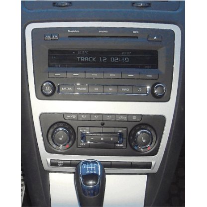 2DIN redukce pro Škoda Octavia 2009-2013 s Clima šedý