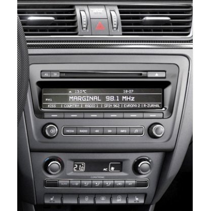 2DIN redukce pro Škoda Rapid 07/2012-