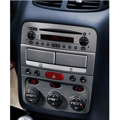 2ISO redukce pro Alfa 147 2000-2010, Alfa GT 2005-2010 stříbrný