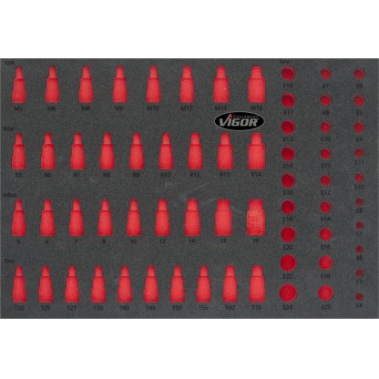 2K pěnová vložka pro V2837 (1/1 VIGOR 1000), prázdná VIGOR V2838
