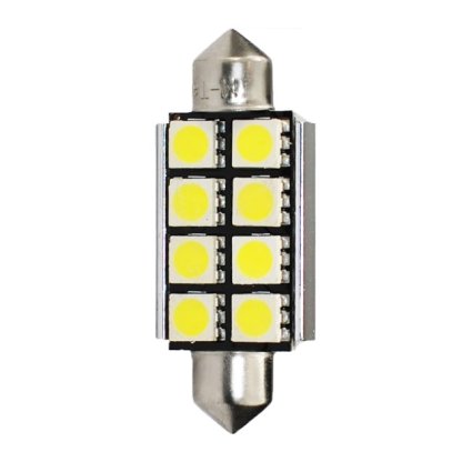 2x Dioda LED LB327W-C5W 41mm 8xSMD5050 Rad CANBUS Bílá, 51095
