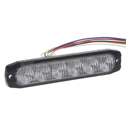 2x PROFI SLIM výstražné LED světlo vnější, červené+modré, 12-24V, ECE R65
