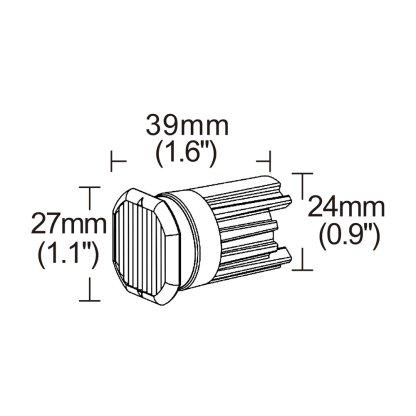 2x PROFI výstražné LED světlo vnější červené, 12-24V, ECE R10