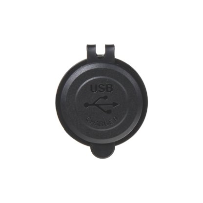 2x USB nabíječka voděodolná do panelu, QC3.0, modrá