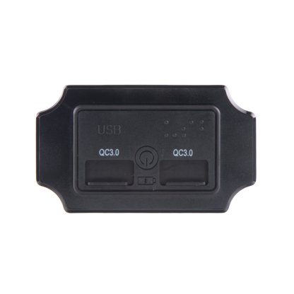 2x USB QC3.0 zásuvka 12/24V, montáž na povrch, vypínač