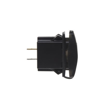 2x USB zásuvka "Rocker" s voltmetrem, modrá
