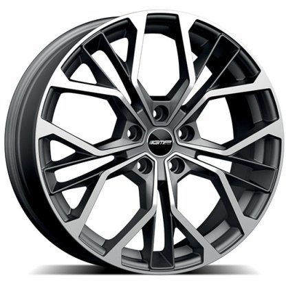 7,5x19 5/108 ET45 GMP Matisse; matt anthracite diamond, kužel, průměr 63,4 (690kg)