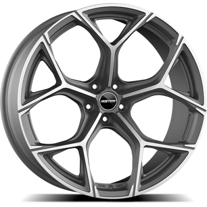 8,0x18 5/112 ET30 GMP Ultrivity; matt anthracite diamond, kulová R13, průměr 66,5 (750kg)