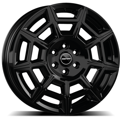 8,0x18 5/120 ET52 GMP Pervan; glossy black, kulová R14, průměr 65,1 (1000kg)