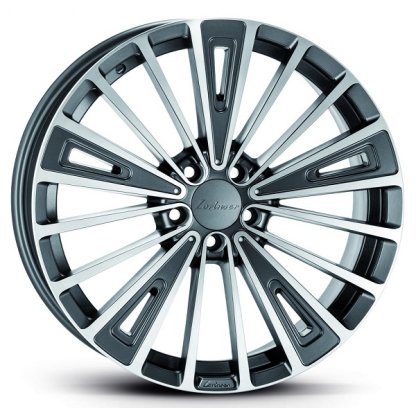 8,5x20 5/112 ET44 Lorinser RS12; titan s leštěnou čelní plochou, kulová R14, průměr 82mm