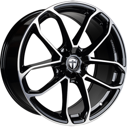 9,5x21 5/112 ET19 Tomason AR2; black polished, kulová R14, průměr 66,6 (850kg)