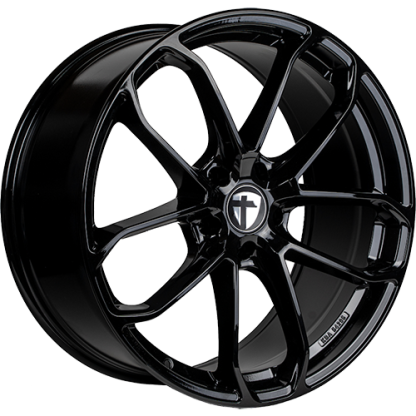 9,5x21 5/112 ET31 Tomason AR2; glossy black, kulová R14, průměr 66,6 (850kg)