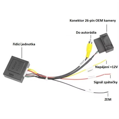 Adaptér pro OEM aktivní park.kameru LOW do VW MFD3/RNS510