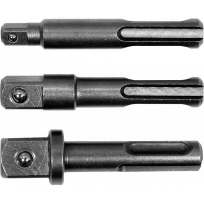 Adaptéry do vrtačky SDS+ na 1/4", 3/8", 1/2" (sada 3ks) - YT-04686