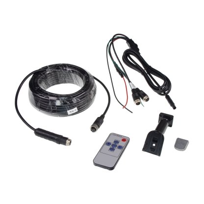 AHD kamerový set monitoru 7" na držák zrcátka se 2 x 4PIN + kamera + 15m kabel
