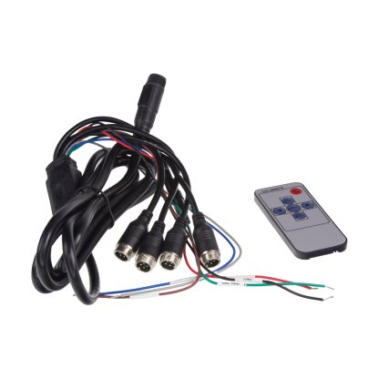 AHD monitor 7" s kvadrátorem a s 4x4PIN vstupy