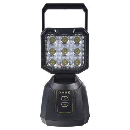 AKU LED světlo s magnetem, powerbanka, 9x3W, 263x110mm