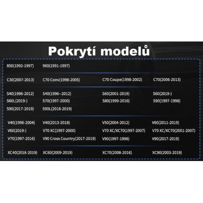 Autodiagnostika Autophix 9110 OBDII pro Volvo