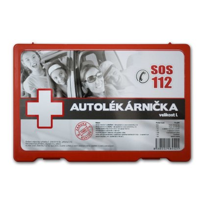 Autolékárnička v plastové krabici