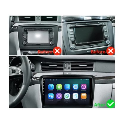 Autorádio pro Škoda Superb 2008-2015 s 10,1" LCD, Android, WI-FI, GPS, Mirror link, Bluetooth,