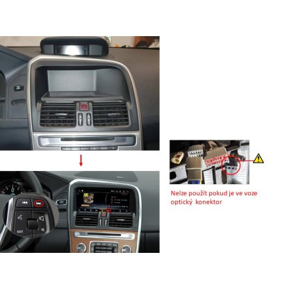 Autorádio pro Volvo XC60 2009-10 s 8,8" LCD, Android 11.0, WI-FI, GPS, Carplay, Bluetooth,2x USB