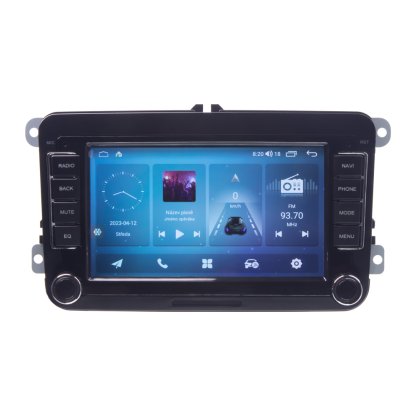 Autorádio pro VW, Škoda s 7" LCD, Android, WI-FI, GPS, CarPlay, Bluetooth, 4G, 2x USB