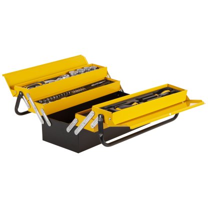 Basa s nářadím a Gola sadou, 1/2", 1/4", 85 ks - HT490285
