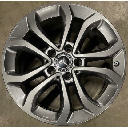 Bazar. disky 7,0x17 5/112 ET43,5 Mercedes C original, jako nové, včetně senzorů tlaku