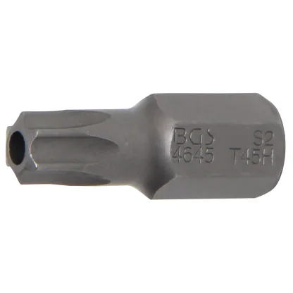 Bit TORX, T45, 10 mm, délka 30 mm, s otvorem - B4645