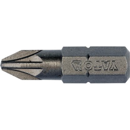 Bity 1/4" křížové PZ2 x 25 mm, 10 ks YT-78135