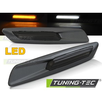 Blinkry boční LED BMW E60/E90/E82 - F10 style carbon