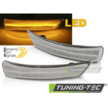 Blinkry boční LED do zrcátek, dynamické Ford Focus 08-17/Mondeo 10-14 bílé