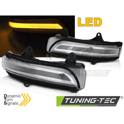 Blinkry boční LED do zrcátek, dynamické TOYOTA Land Cruiser 150 09- bílé