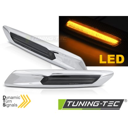 Blinkry boční LED, dynamické BMW F10/F11 stříbrné/kouřové