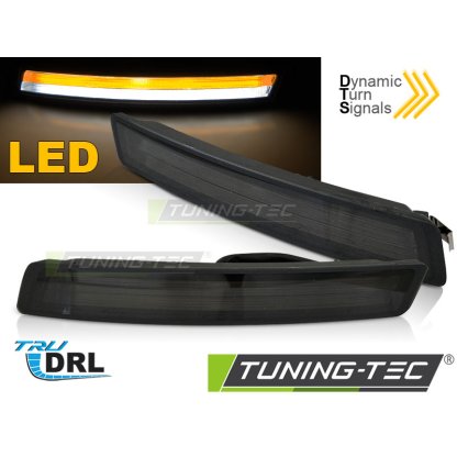 Blinkry přední LED dynamické s denním svícením, pro VW New Beetle 06-10 kouřové
