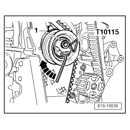 Blokovací kolíky pro napínání řemenů u Volkswagen/Audi TDI PD motorů - H2738