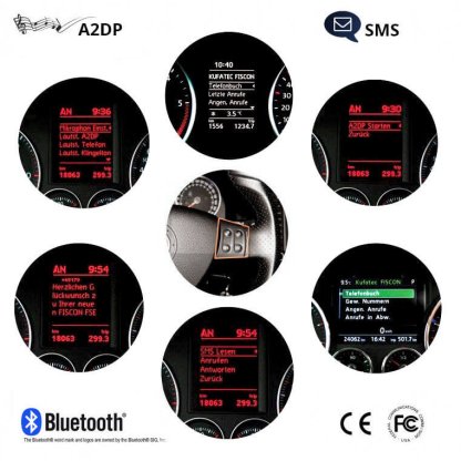 Bluetooth HF sada do vozů VW, Škoda