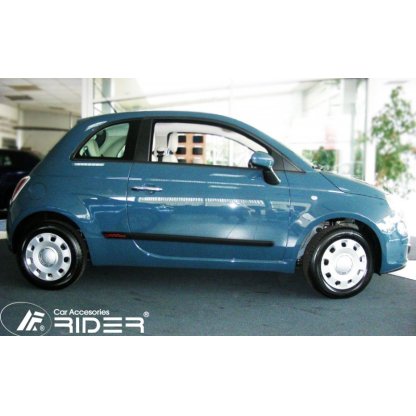 Boční lišty na dveře Fiat 500 2007-/500FL 2015- H25 | Rider