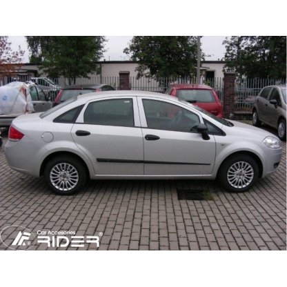 Boční lišty na dveře Fiat Linea 2007-2016 F14 | Rider
